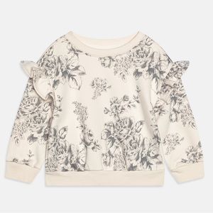 Gap toddler ruffle sweatshirt size 12-18 months